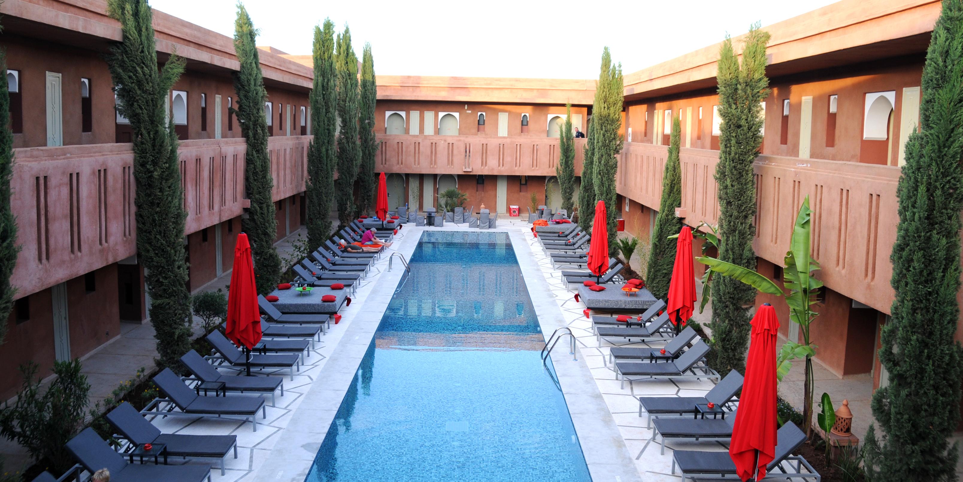 Kenzi Club Agdal Medina Hotel Lahebichate Kültér fotó The swimming pool at the hotel