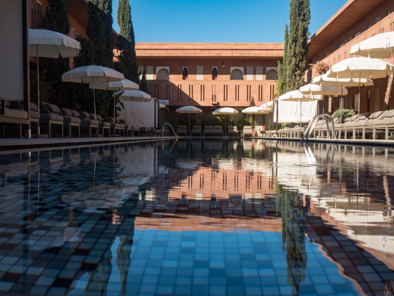 Kenzi Club Agdal Medina Hotel Lahebichate Kültér fotó The pool at the Hotel Amanjena